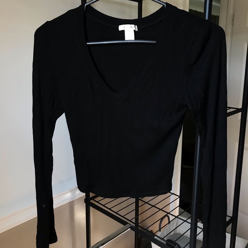 BOZZOLO - Long Sleeve Crop Top